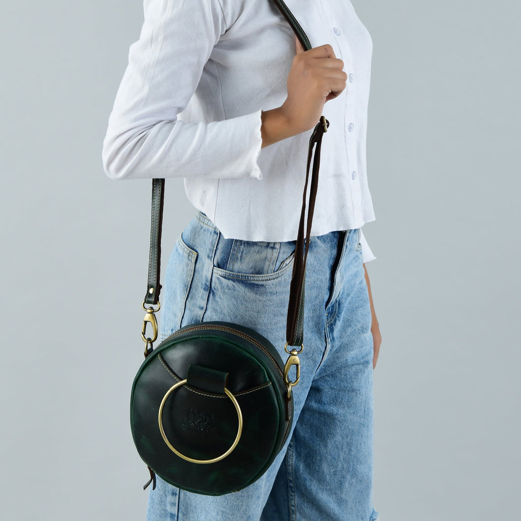 Classy Leather Bags Rosie Sling Circle Bag