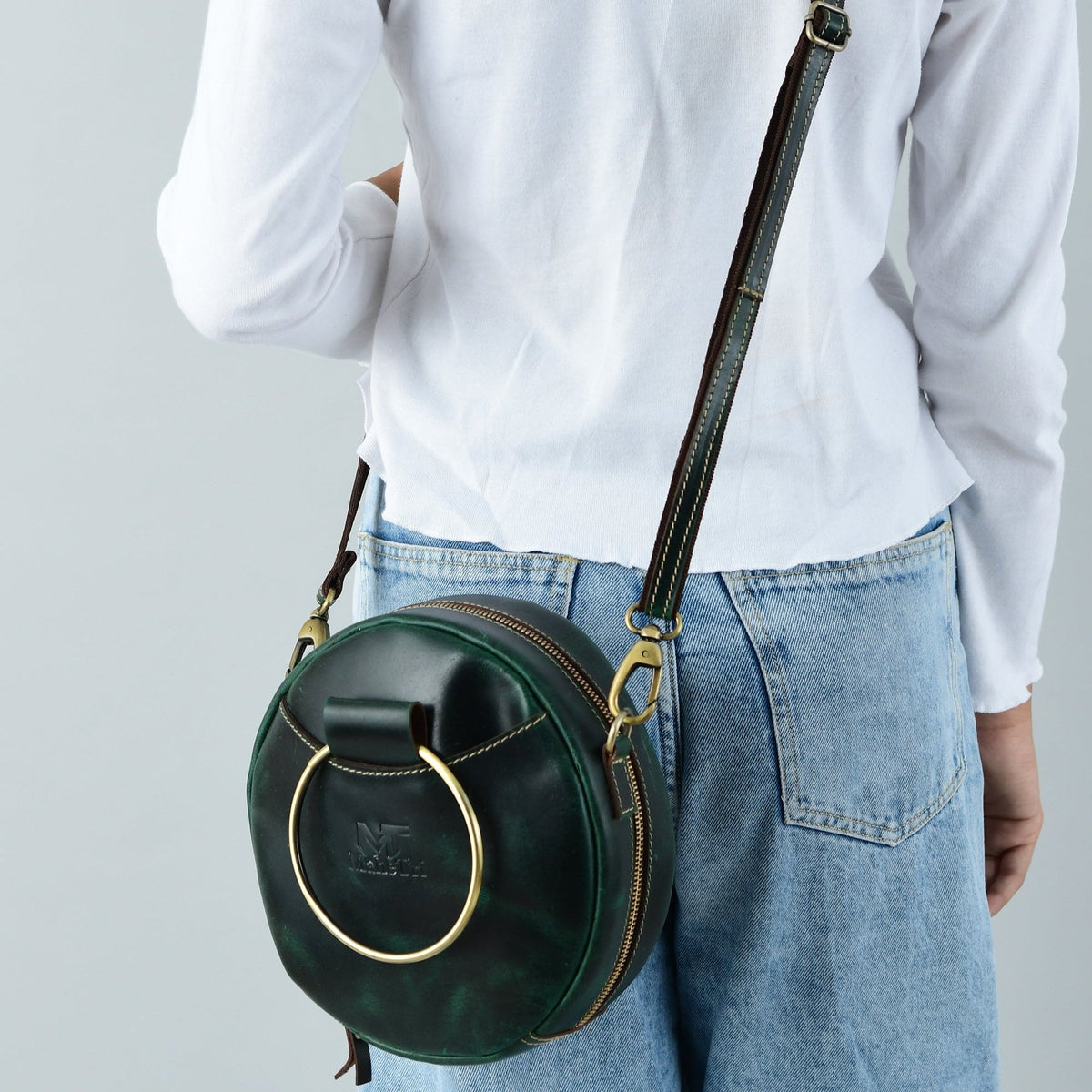 Classy Leather Bags Rosie Sling Circle Bag