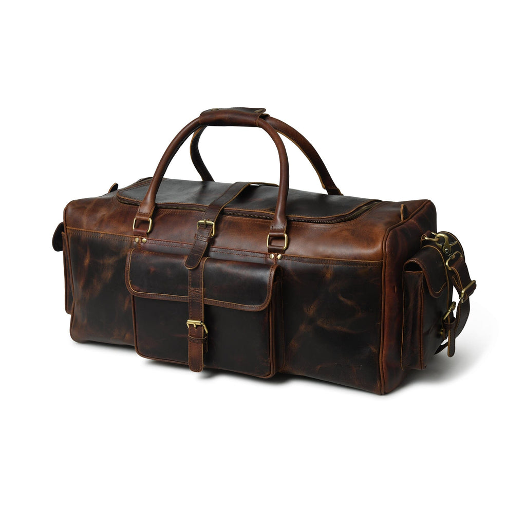 Classy Leather Bags The Stellan Buffalo Duffel SpadezStore
