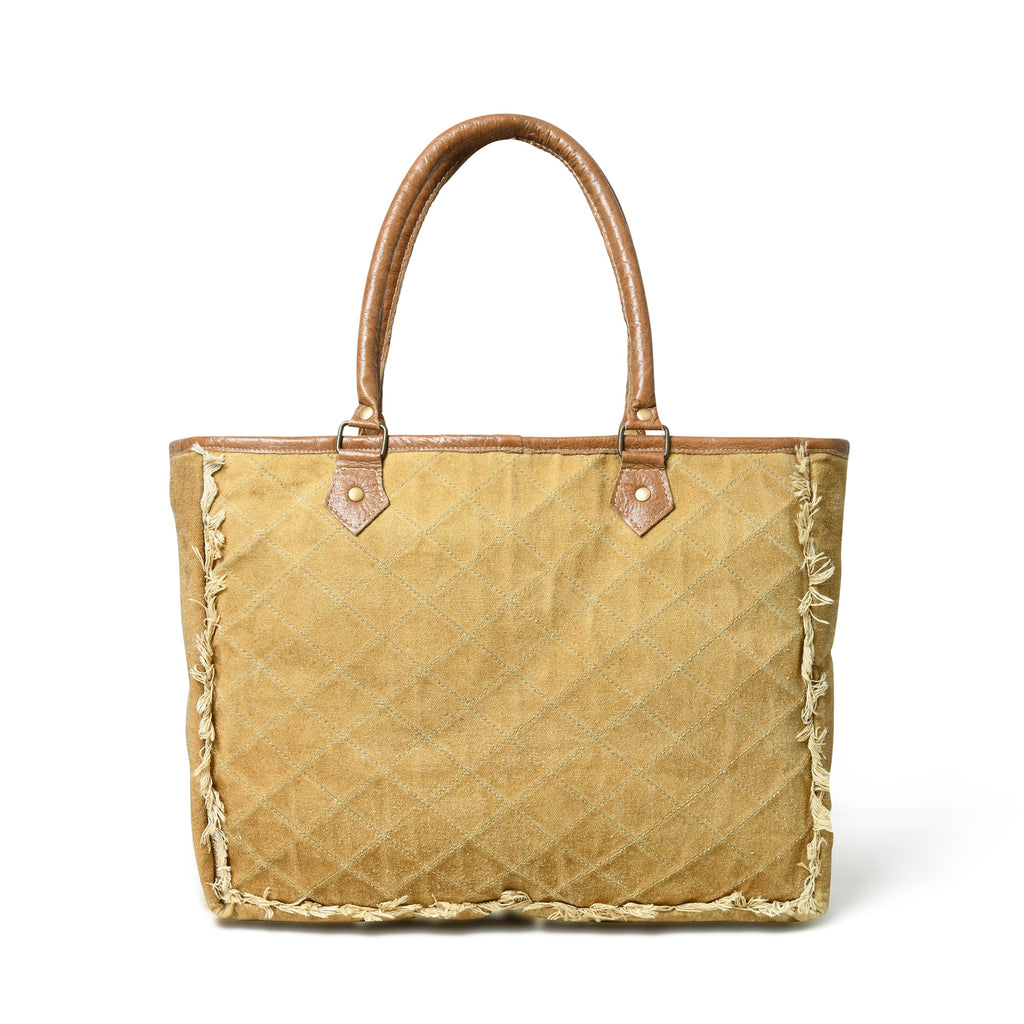 Classy Leather Bags Beige Boho Chic Canvas Bag SpadezStore