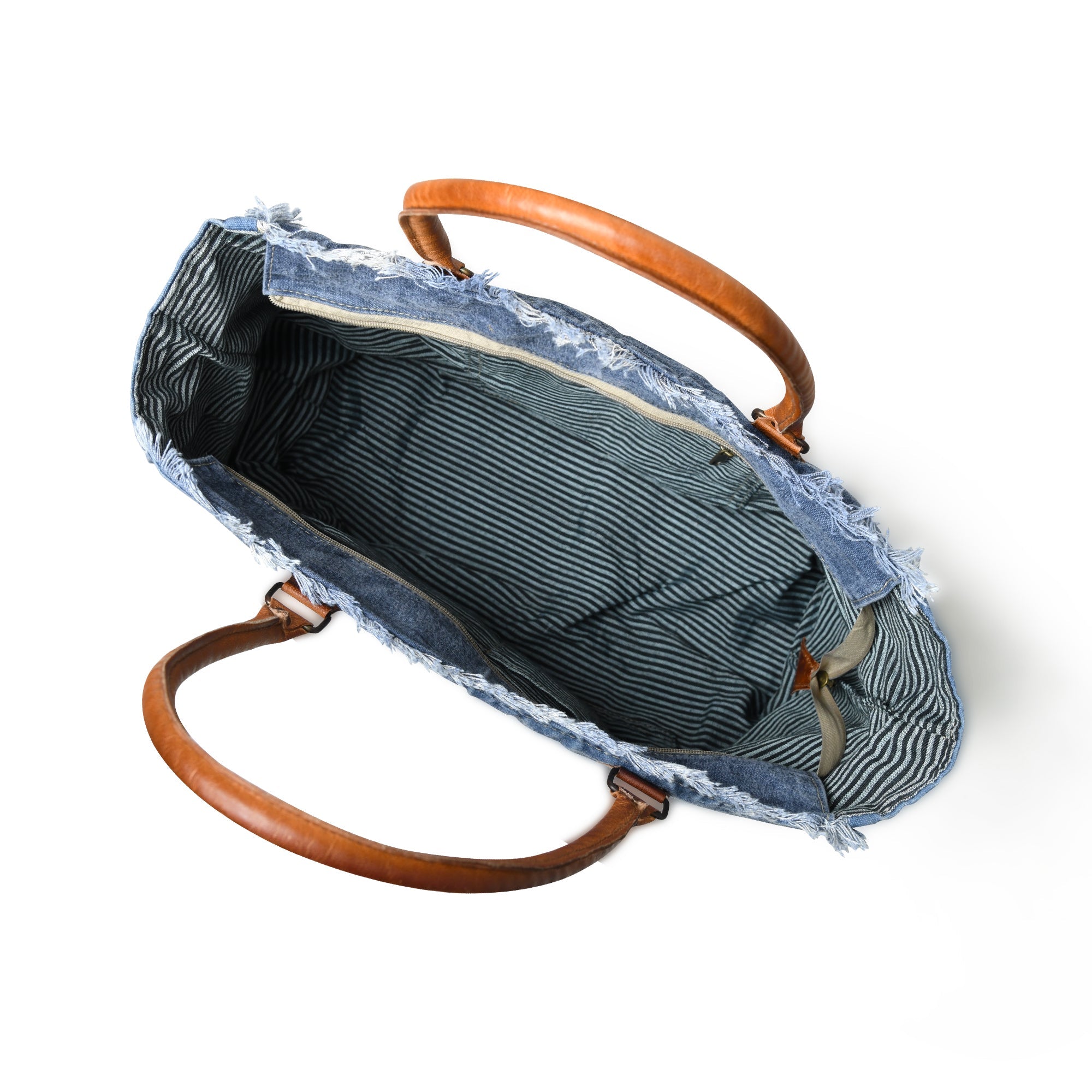 Classy Leather Bags Denim Boho Chic Canvas Shoulder Bag SpadezStore