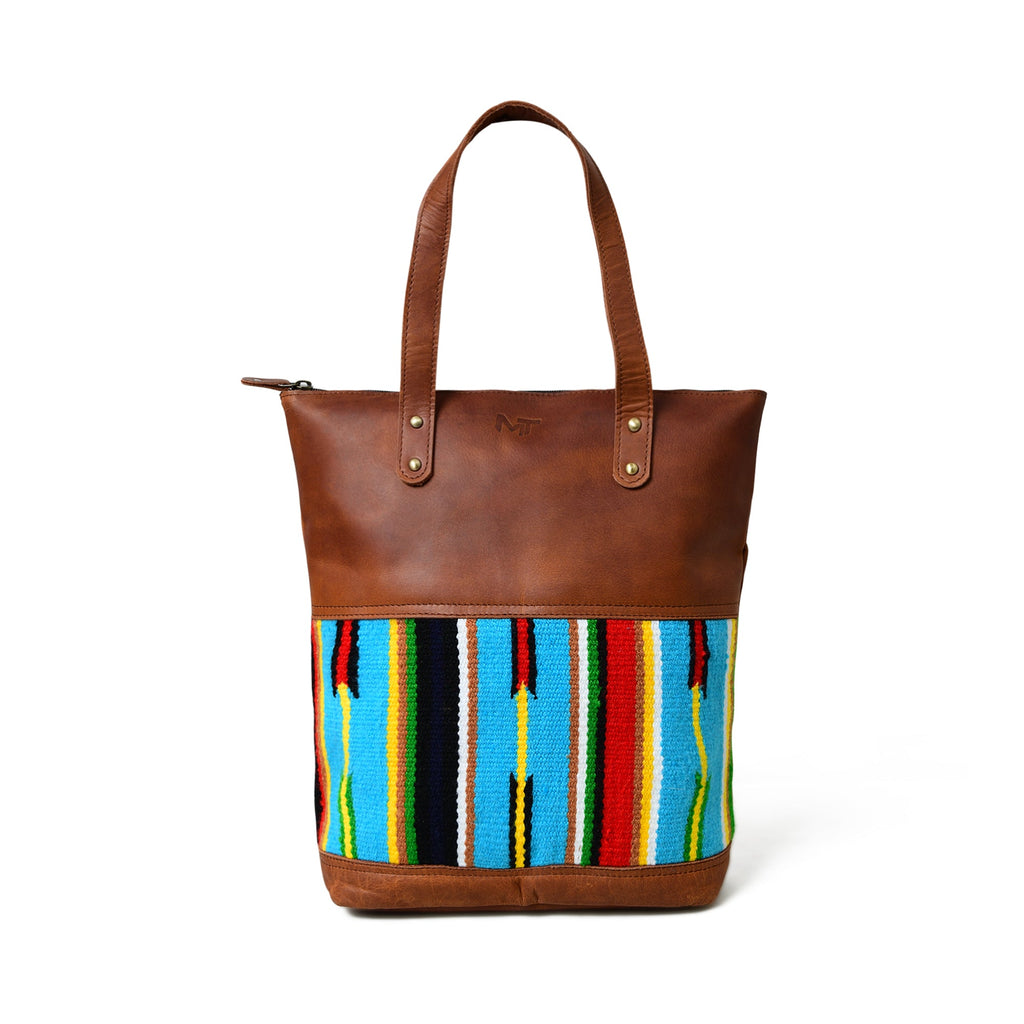 Classy Leather Bags Multicoloured Leather Tote Bag SpadezStore
