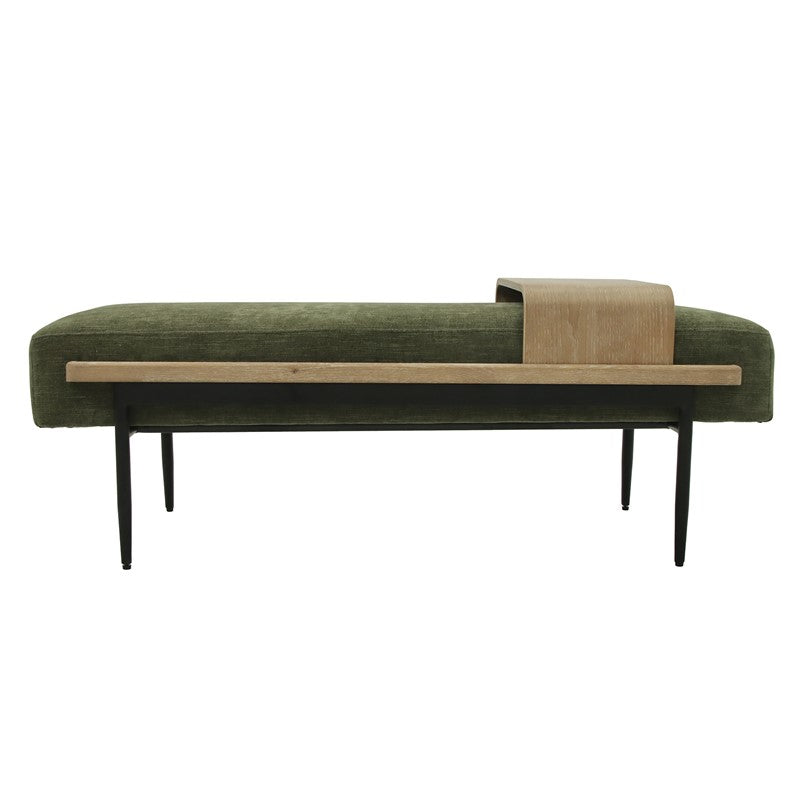 Chapel Hill Perry Cocktail Ottoman with Slide Tray SpadezStore