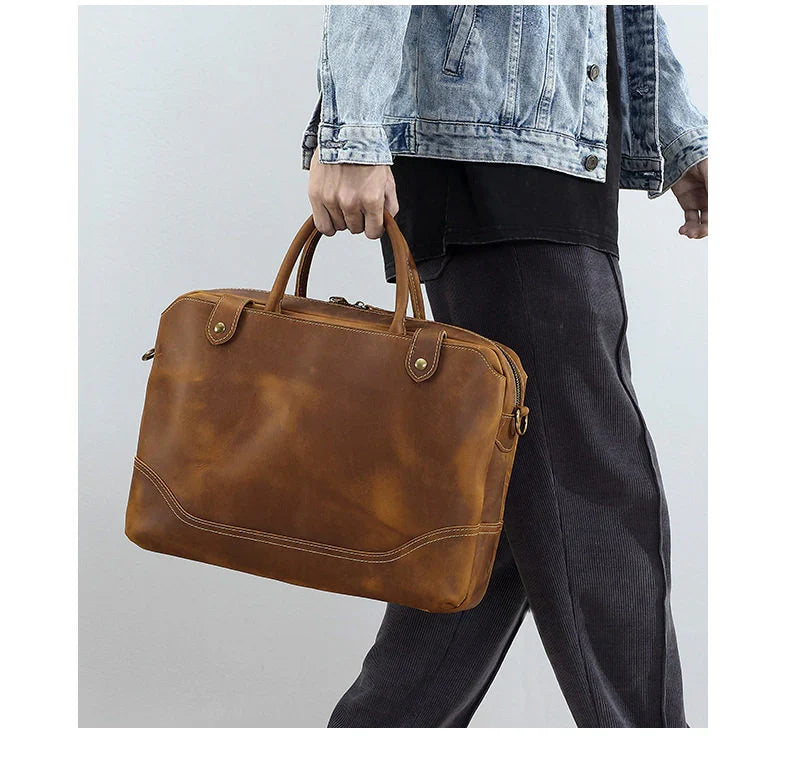 Classy Leather Bags The Everyday Office Briefcase
