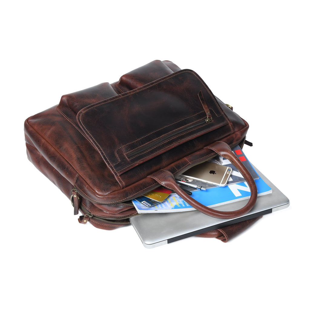 Classy Leather Bags Buffalo Leather Pilot Bag