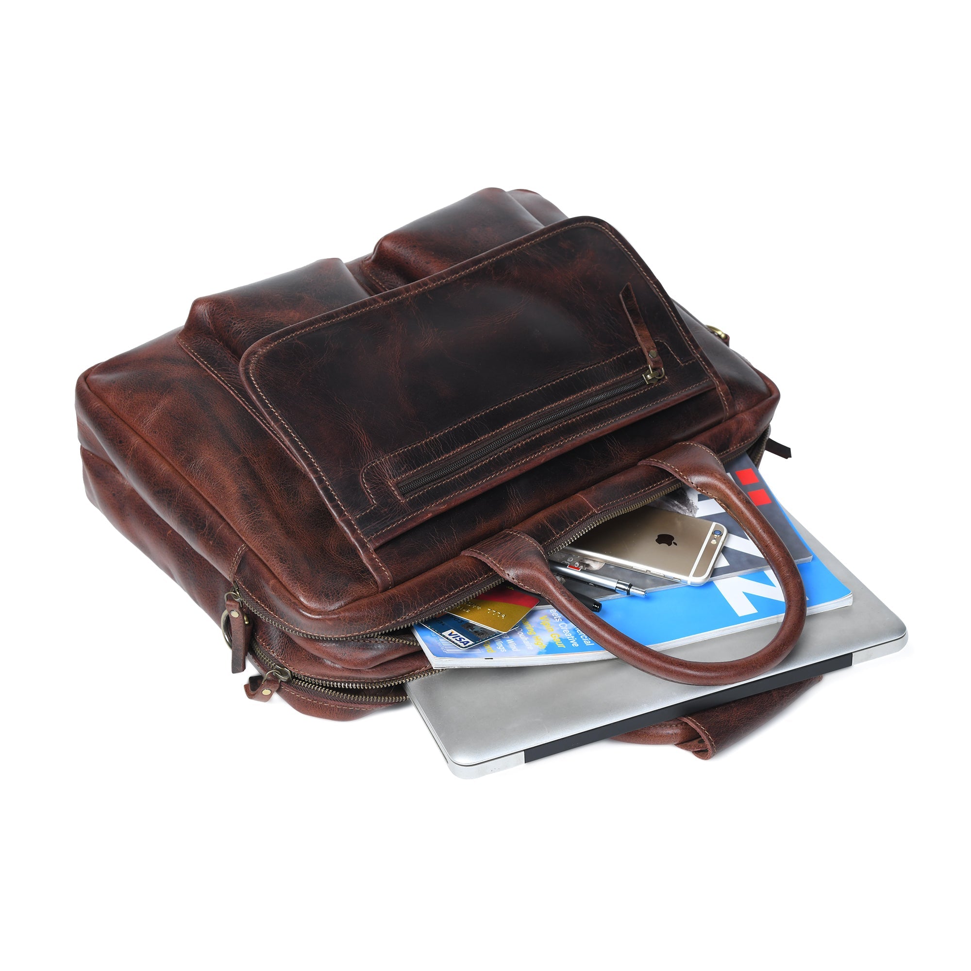 Classy Leather Bags Buffalo Leather Pilot Bag