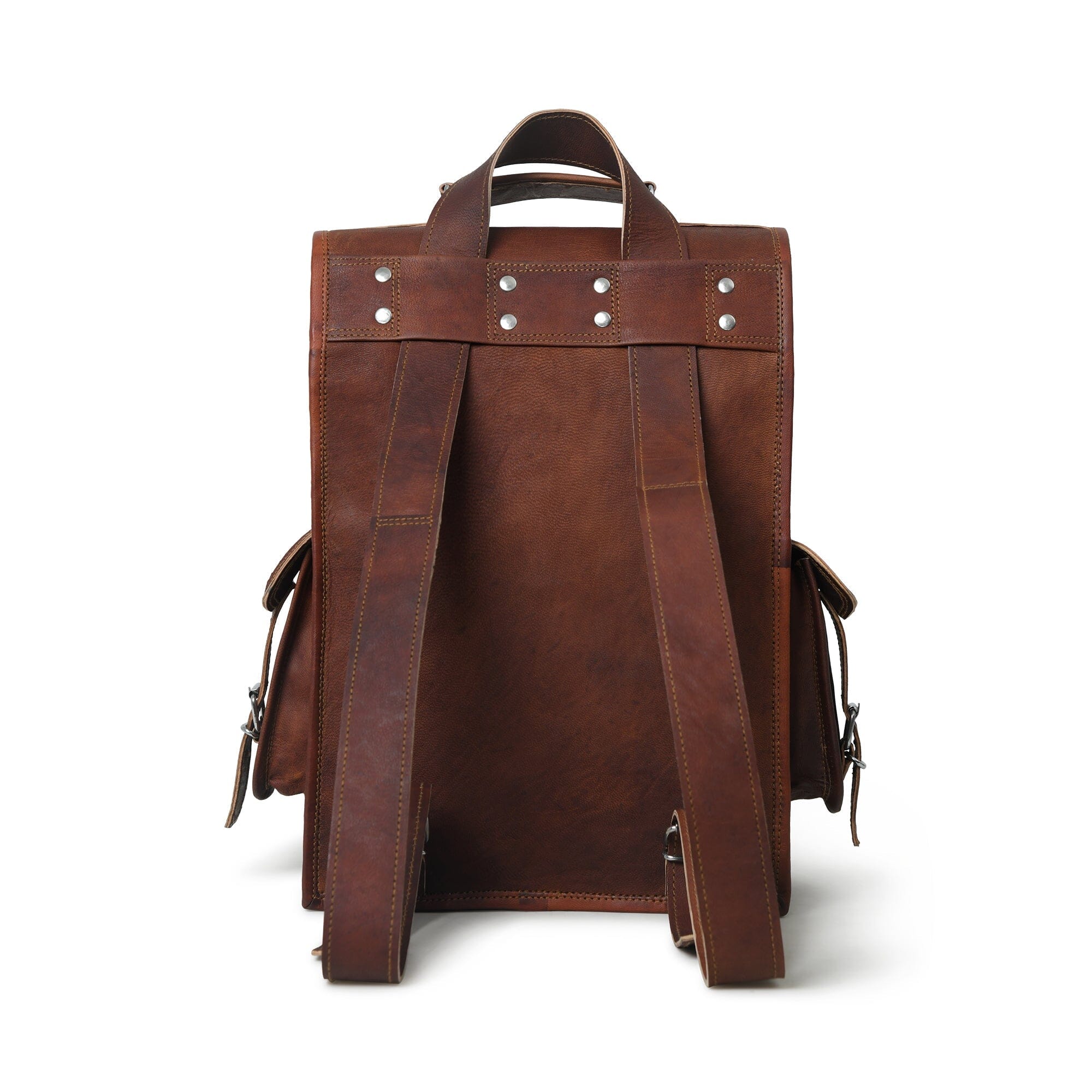 Classy Leather Bags Pre-Historic Convertible Backpack - Thumbnail 5