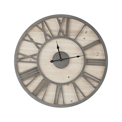Madison Park Mason 23.6" Wood Wall Clock SpadezStore