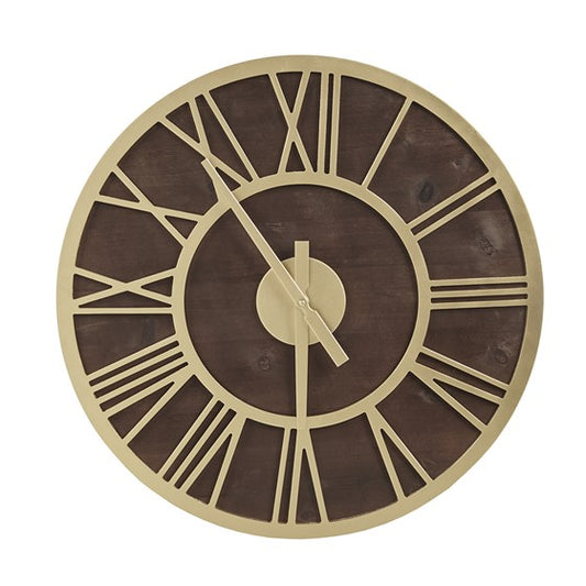 Madison Park Mason 23.6" Wood Wall Clock SpadezStore