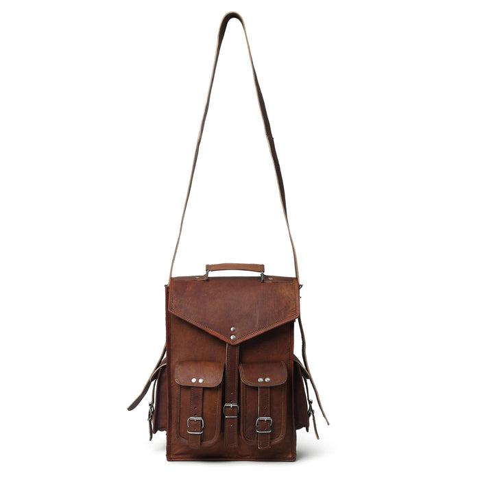 Classy Leather Bags The Pre-Historic Convertible SpadezStore