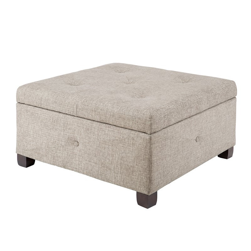 Madison Park Della Soft Close Storage Ottoman SpadezStore