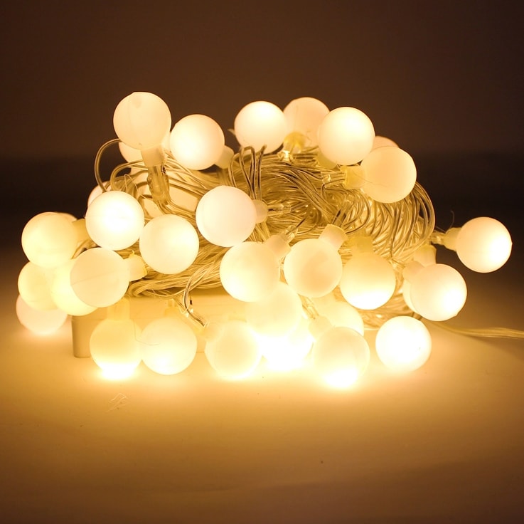 Perfect Holiday 100 LED String Light Bulb w/ connector - Warm White SpadezStore