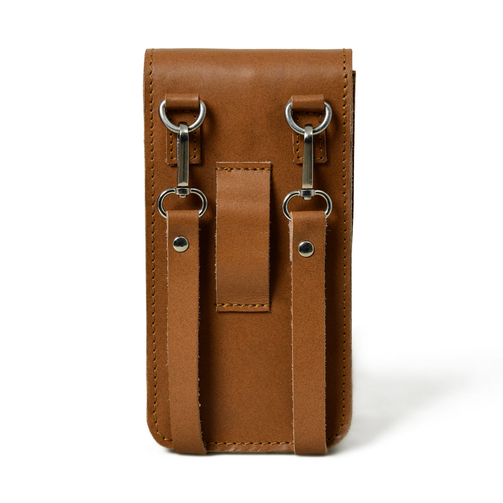 Classy Leather Bags Cocoa Brown Mobile Case With Strap SpadezStore