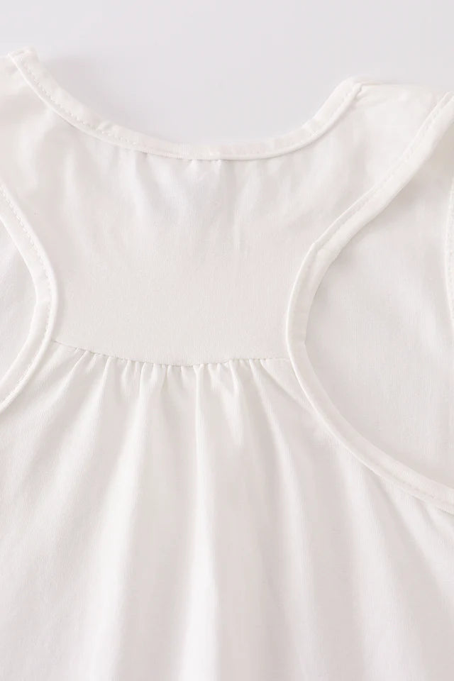 Abby & Evie White Blank Basic Tank Top SpadezStore