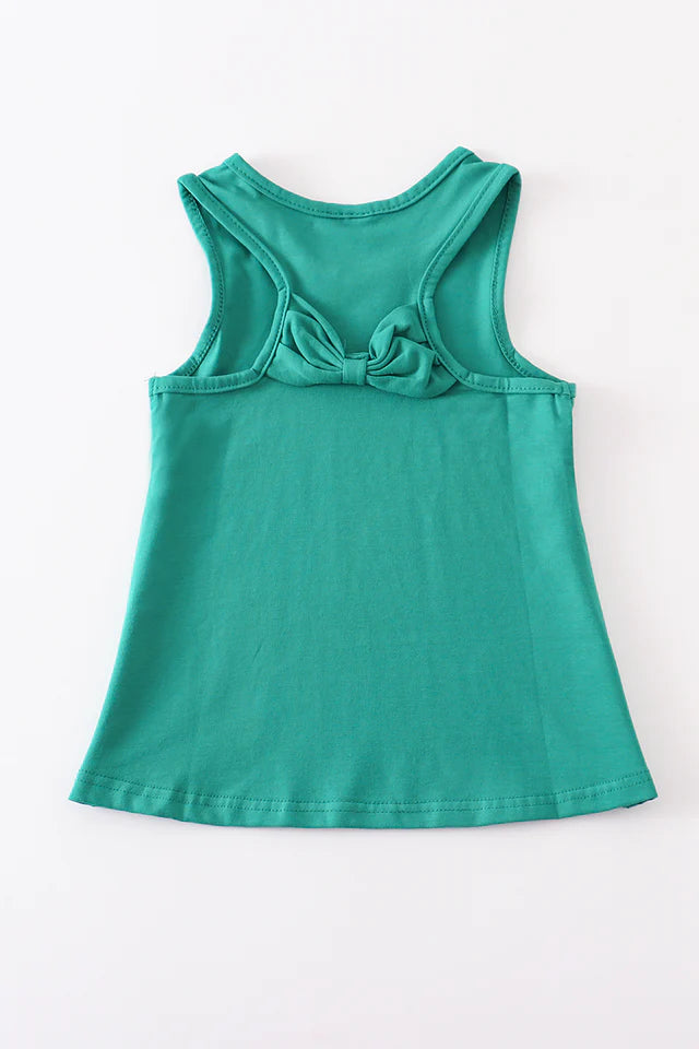 Abby & Evie Teal Blank Basic Tank Top SpadezStore