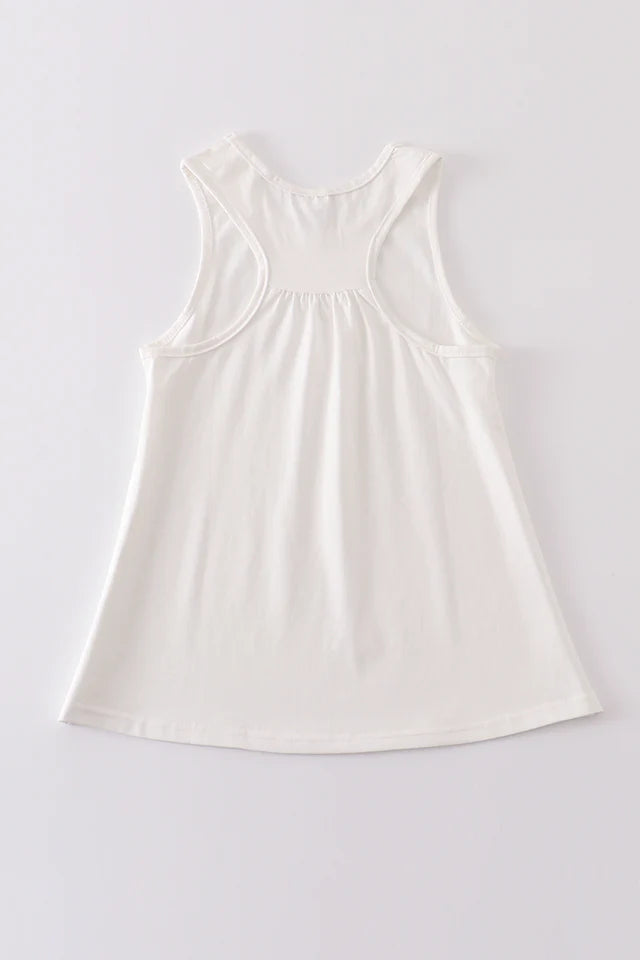 Abby & Evie White Blank Basic Tank Top SpadezStore