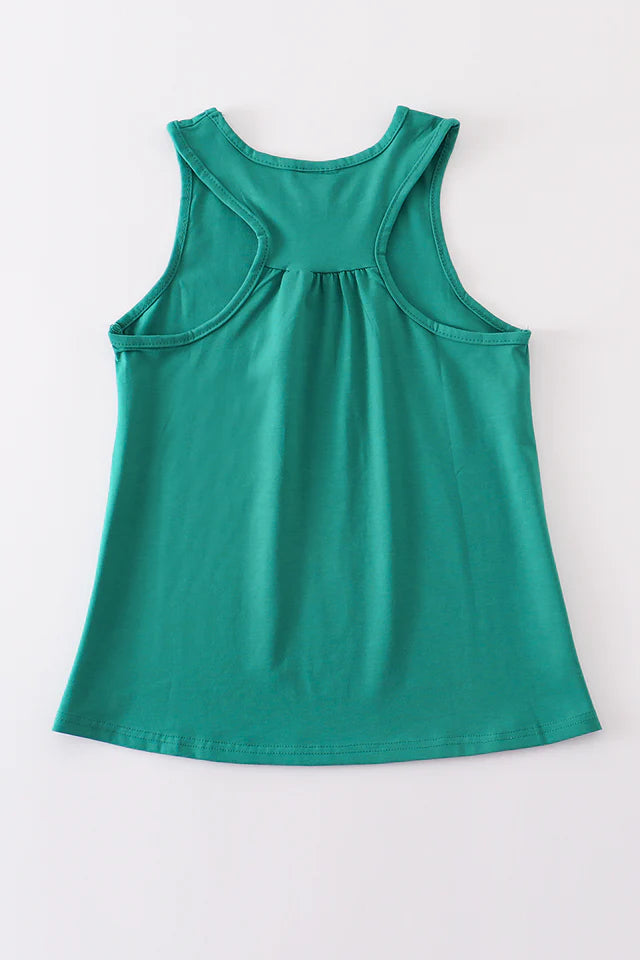 Abby & Evie Teal Blank Basic Tank Top SpadezStore