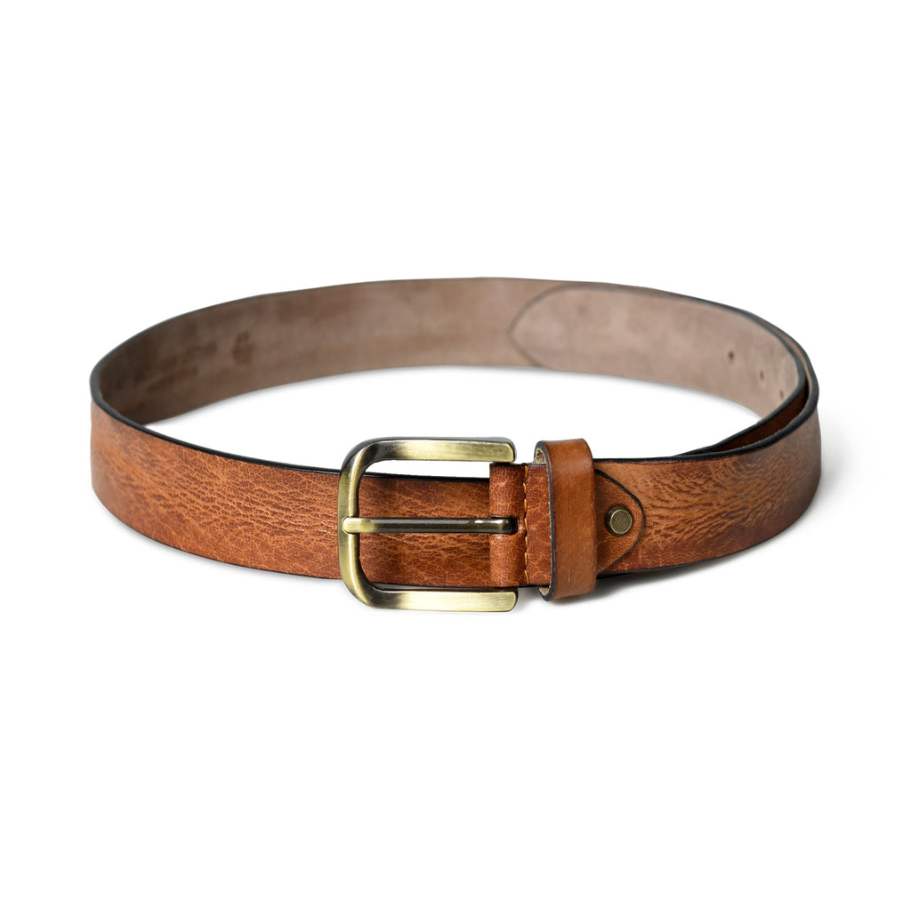 Classy Leather Bags Formal Tan Leather Belt for Men