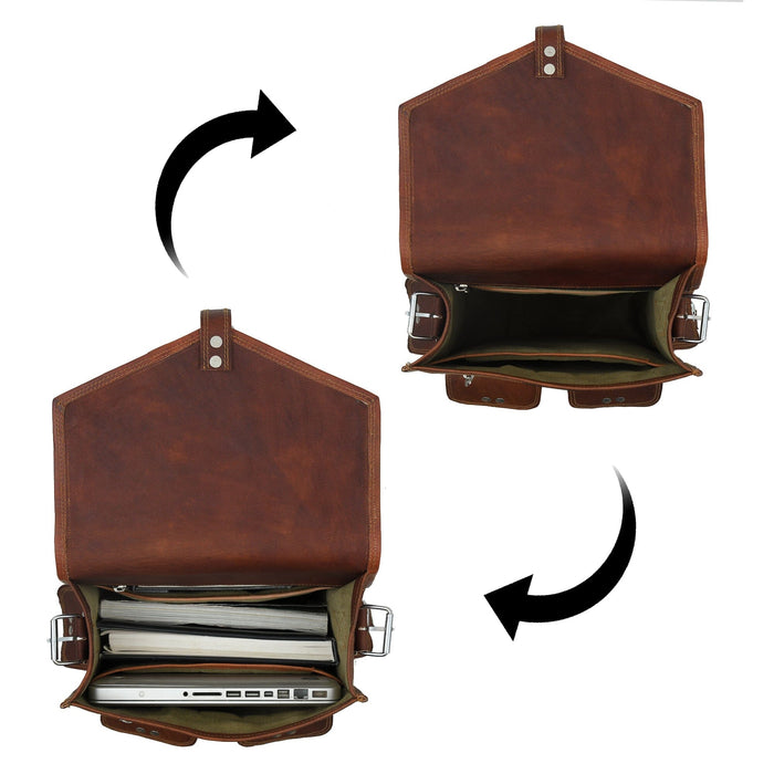 Classy Leather Bags The Pre-Historic Convertible SpadezStore