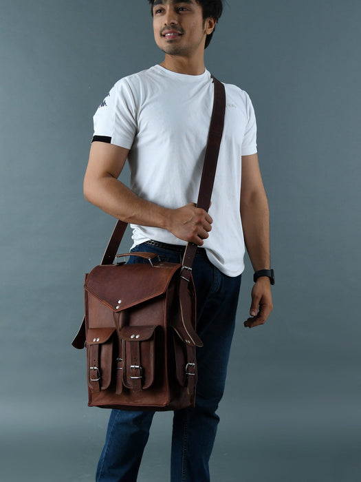Classy Leather Bags The Pre-Historic Convertible SpadezStore