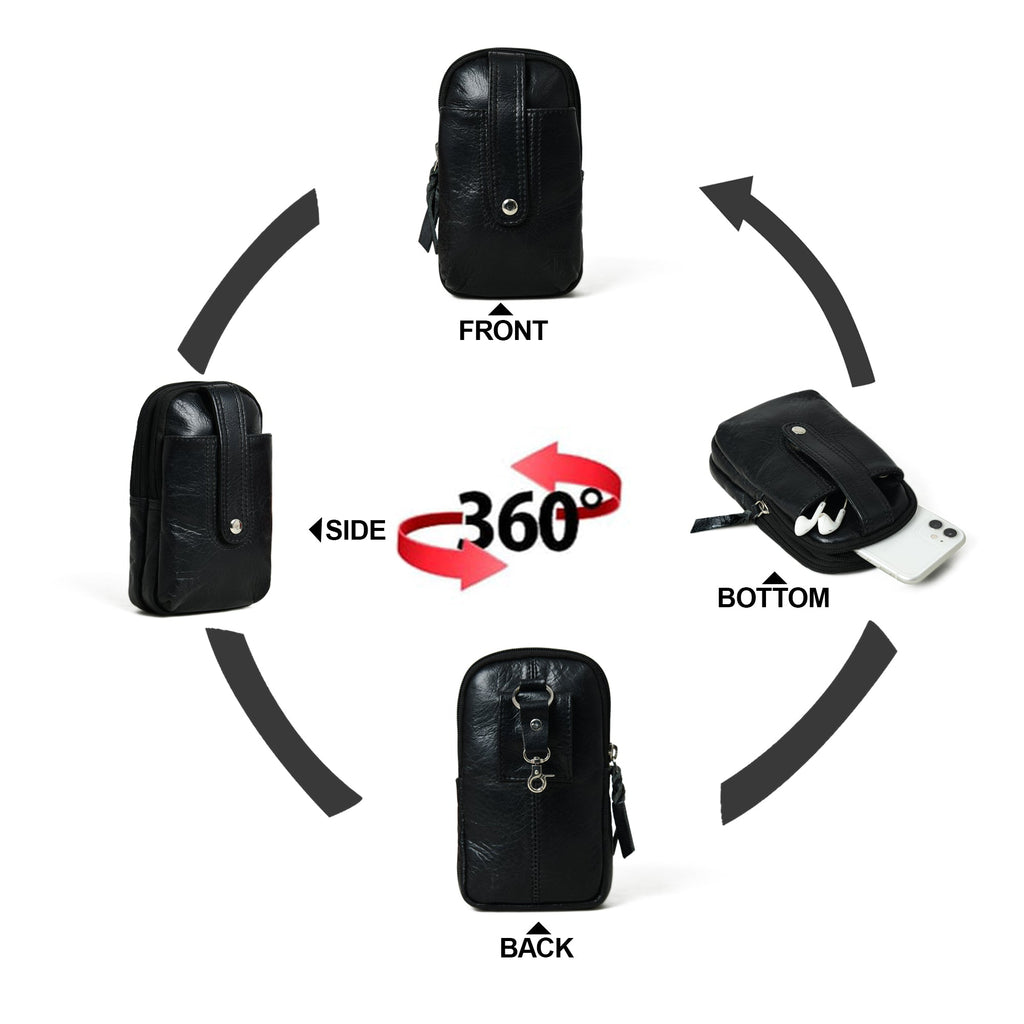 Classy Leather Bags Jet-Set Organizer: Leather Phone Pouch SpadezStore