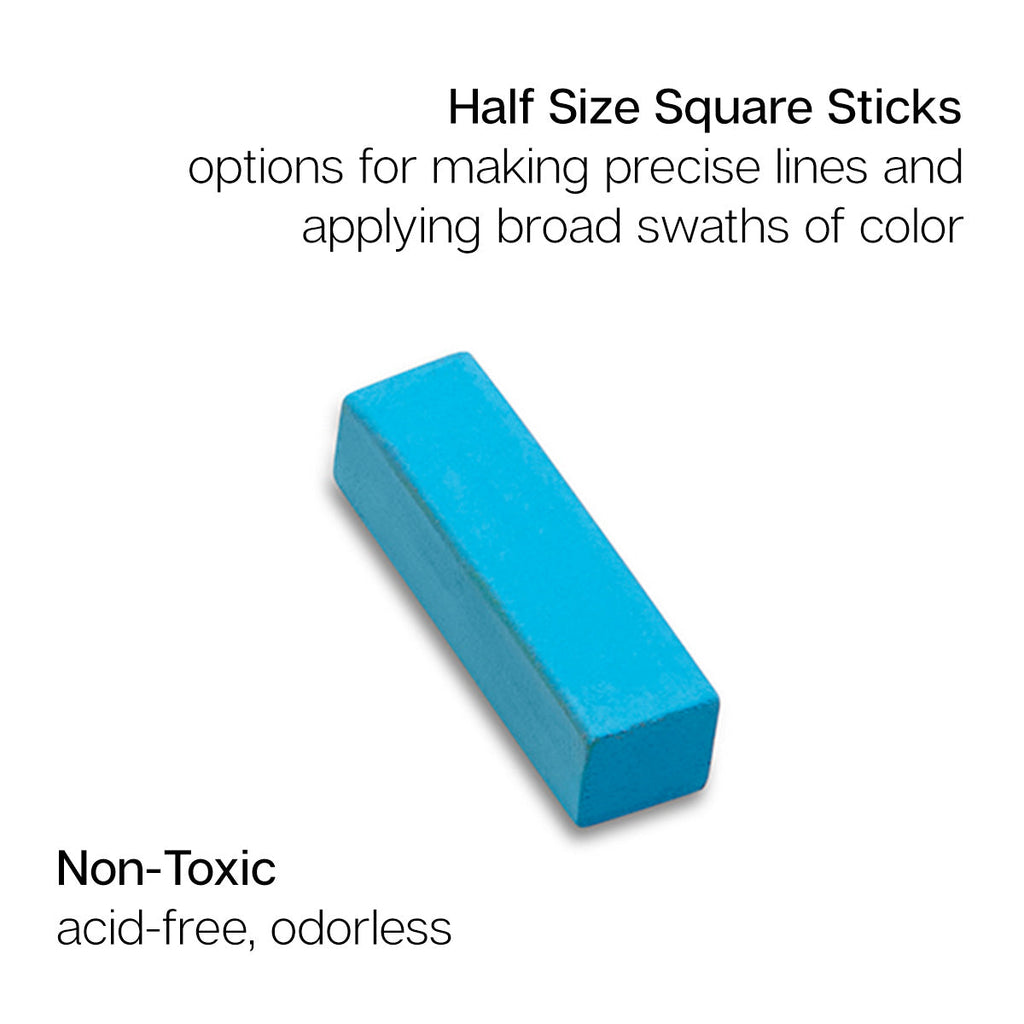 KINGART Soft Square Pastels Half Sticks 50 pc