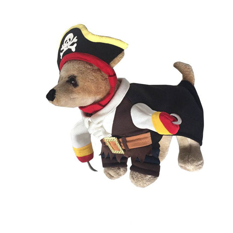 Pet Life Captain Snuggles' Pirate Pet Dog Costume Uniform SpadezStore