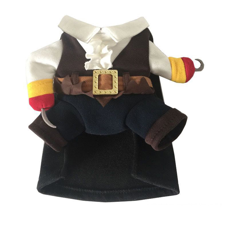 Pet Life Captain Snuggles' Pirate Pet Dog Costume Uniform SpadezStore