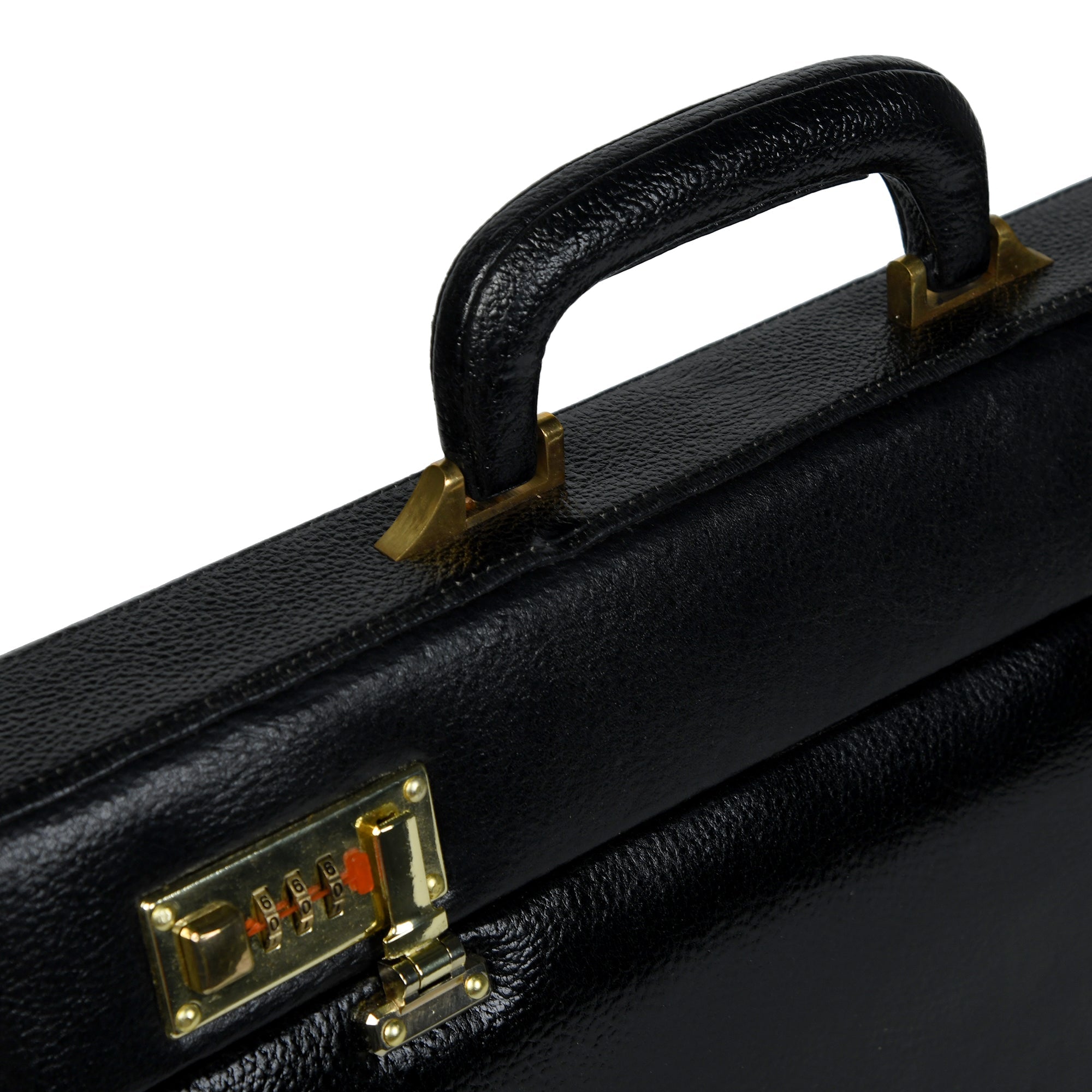 Classy Leather Bags Black Office Suitcase Briefcase SpadezStore