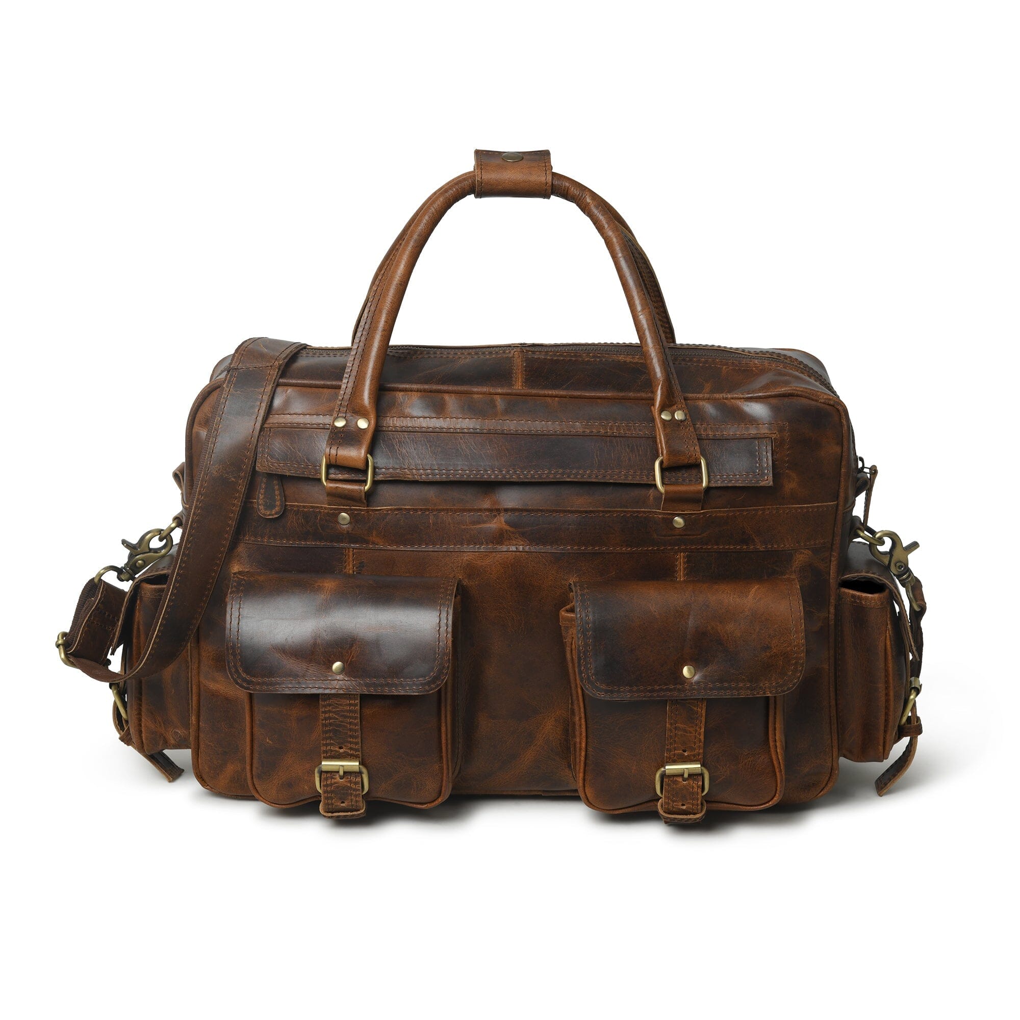 Classy Leather Bags Finn Handcrafted Buffalo Leather Laptop Briefcase SpadezStore