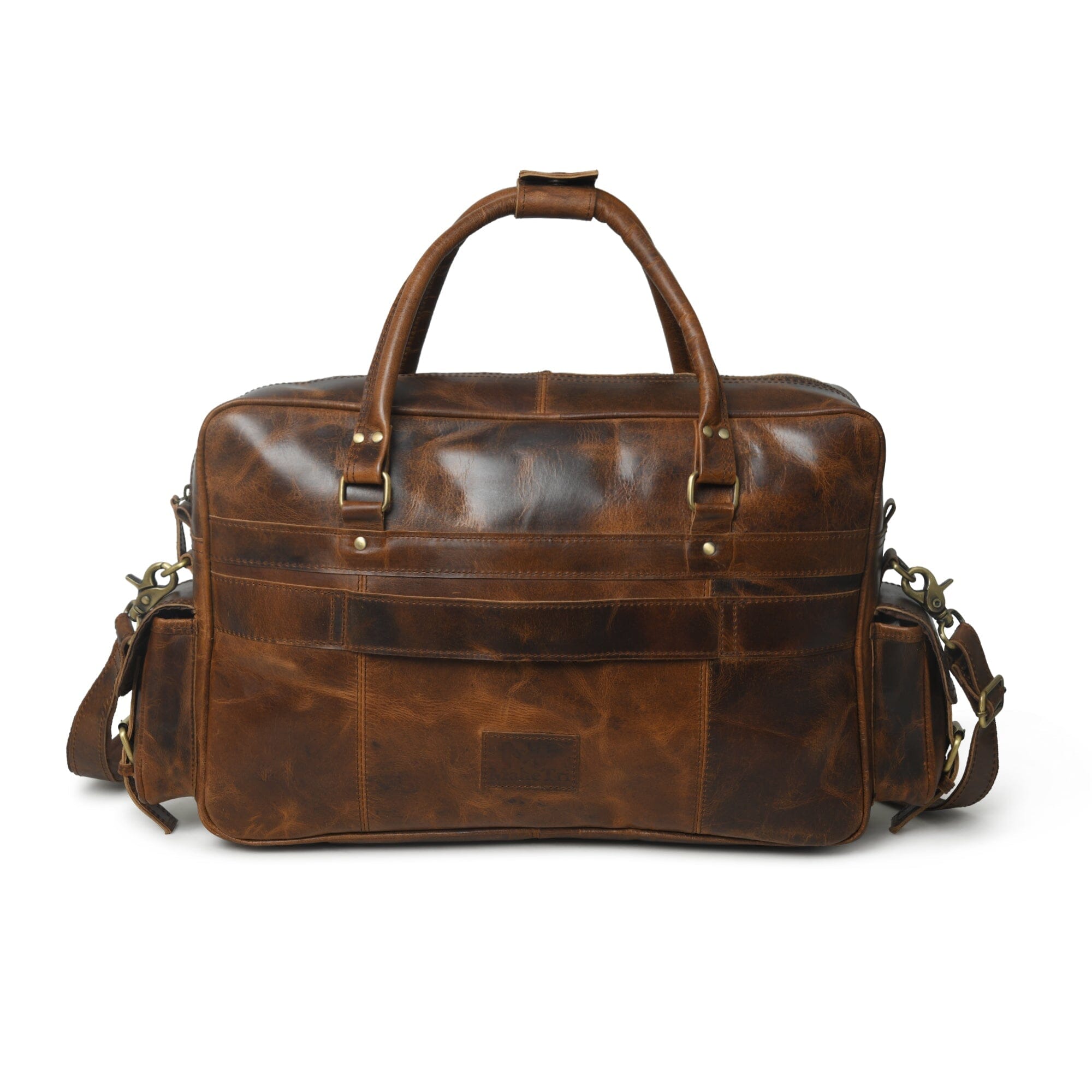 Finn Handcrafted Buffalo Leather Laptop Briefcase - Thumbnail 5
