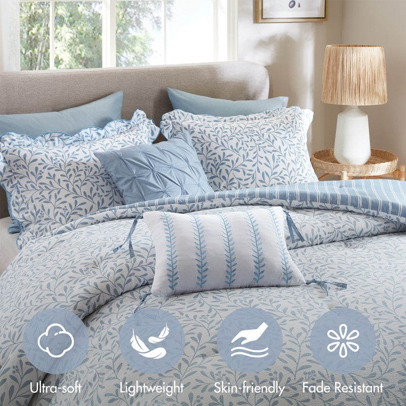 Madison Park Darcy 5 Piece Print Comforter Set SpadezStore