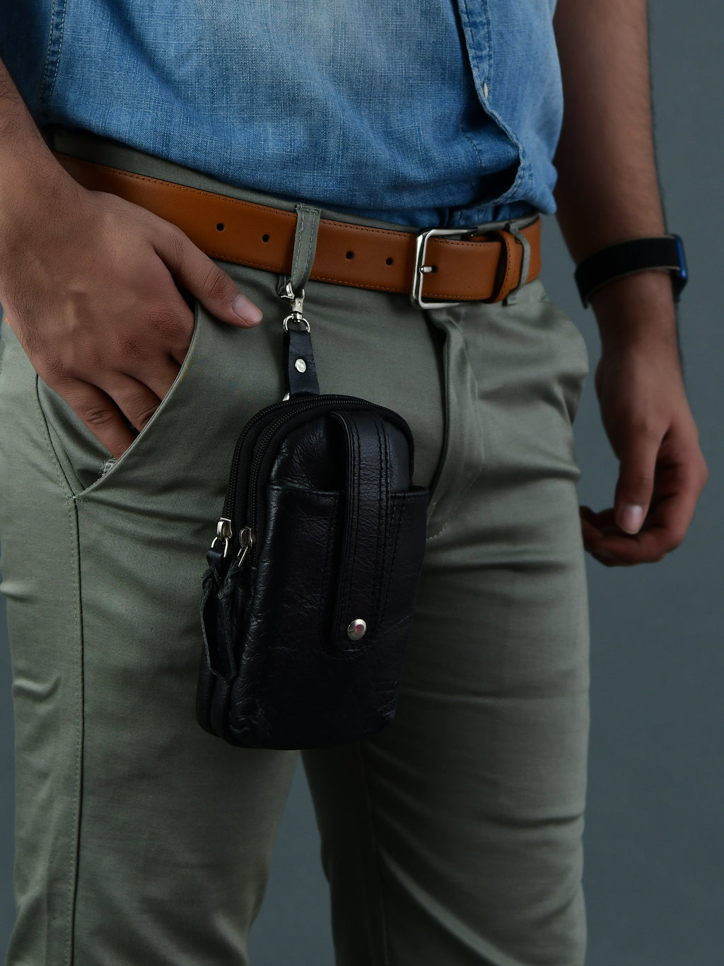 Classy Leather Bags Jet-Set Organizer: Leather Phone Pouch SpadezStore