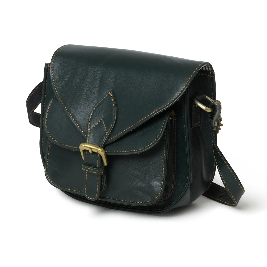Classy Leather Bags The Molina Satchel- Green SpadezStore