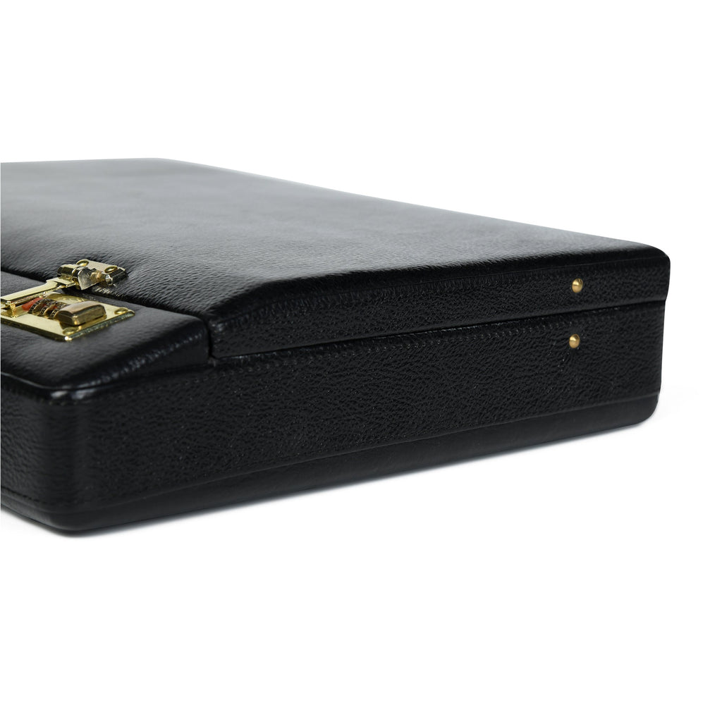 Classy Leather Bags Black Office Suitcase Briefcase SpadezStore