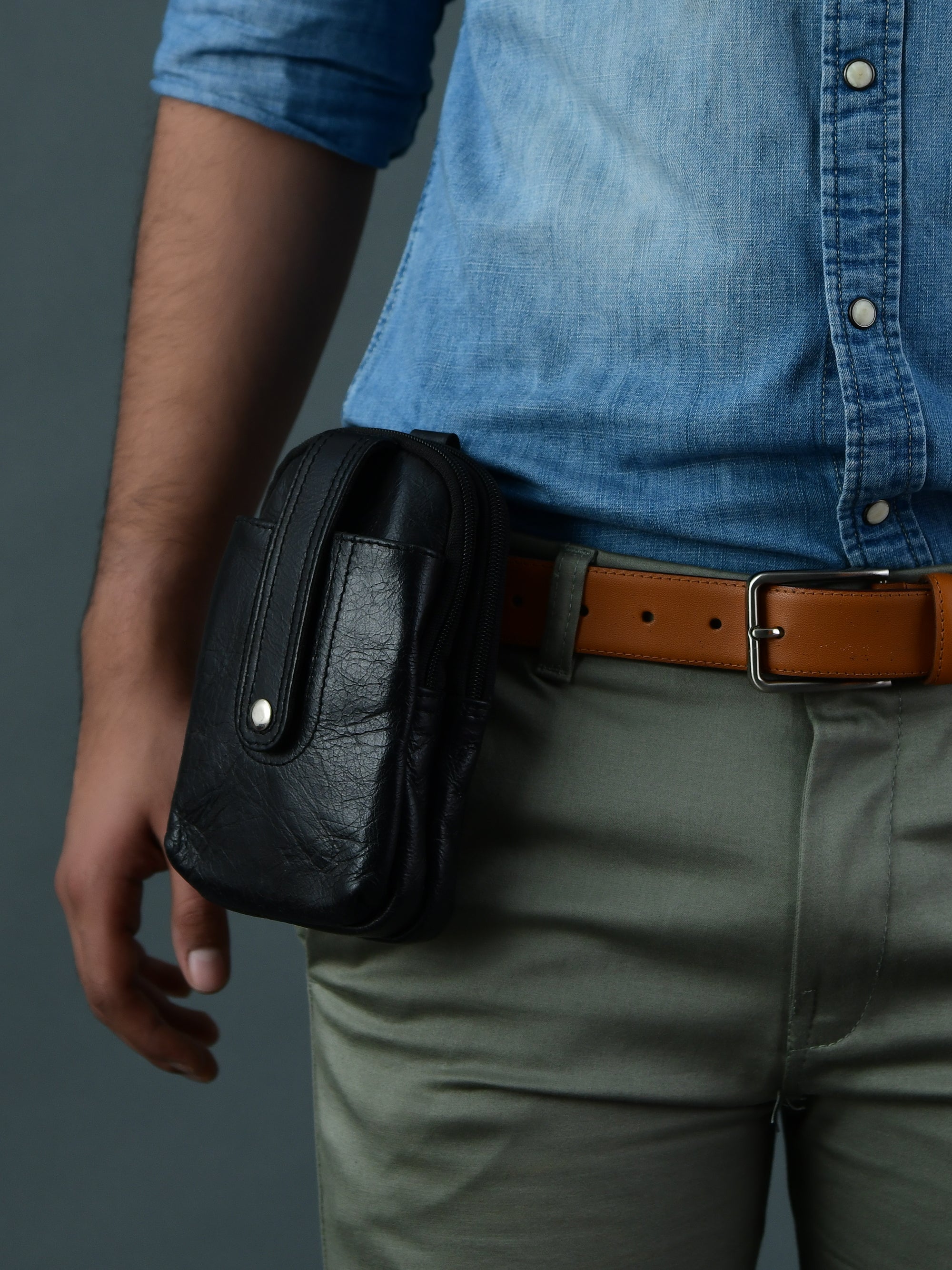 Classy Leather Bags Jet-Set Organizer: Leather Phone Pouch SpadezStore