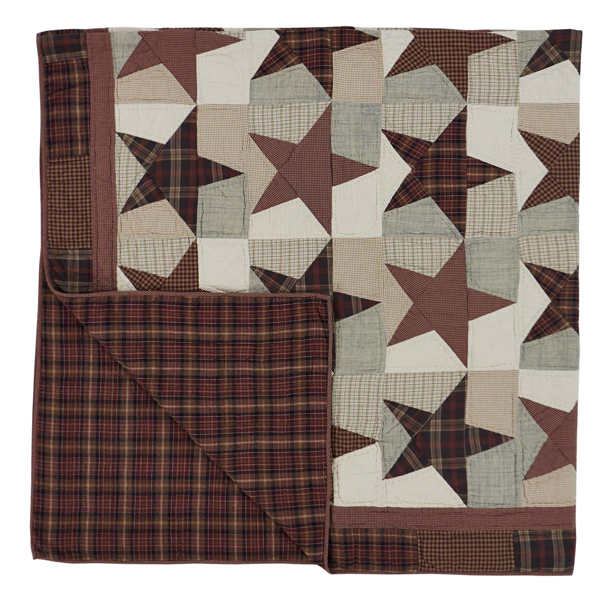 Abilene Star King Quilt 110Wx97L SpadezStore