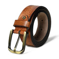 Classy Leather Bags Formal Tan Leather Belt for Men