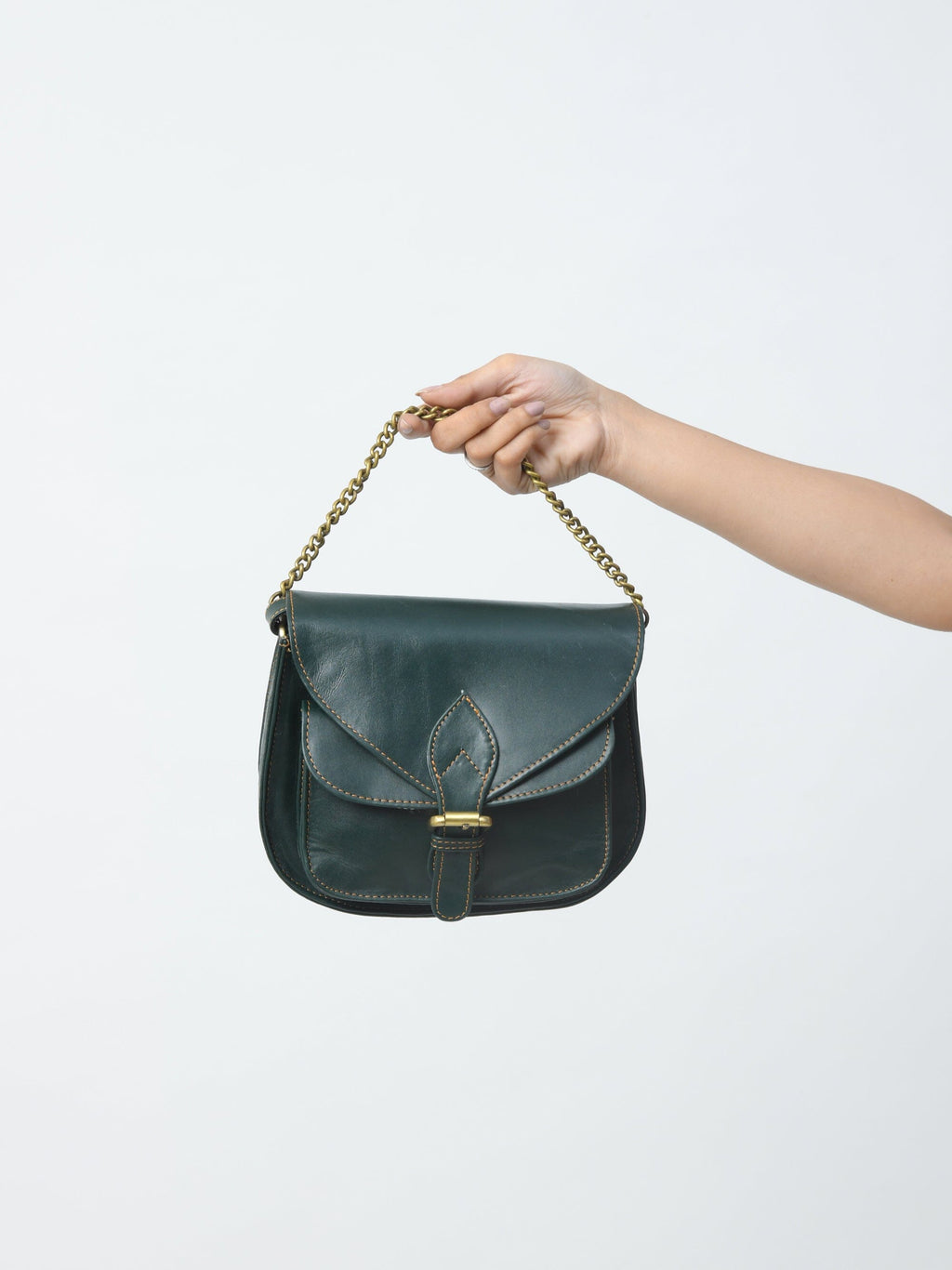 Classy Leather Bags The Molina Satchel- Green SpadezStore