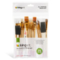 KINGART Studio Value Pack Brush Set - 25 pc