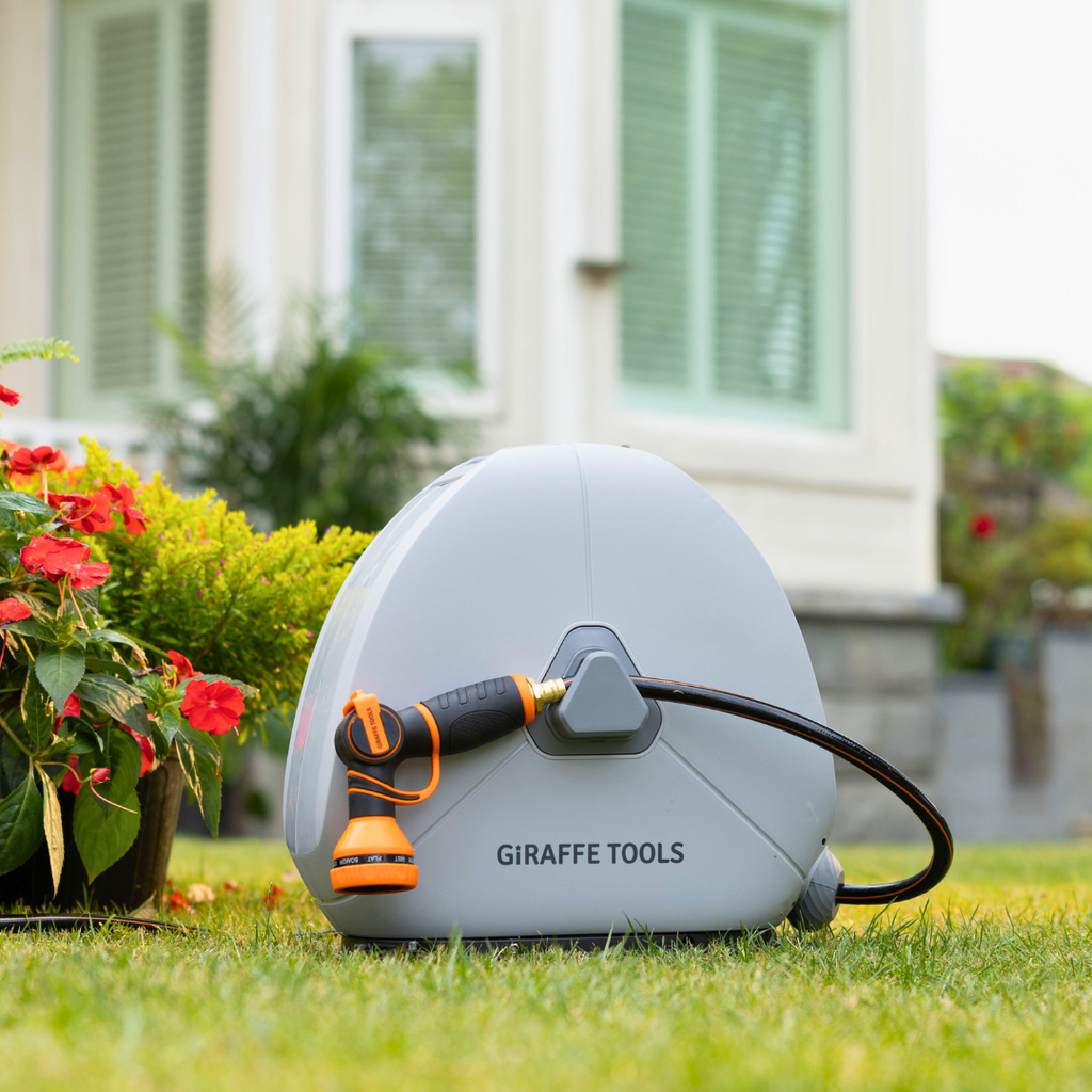 Giraffe Tools Ground-Mounted Retractable Hose Reel SpadezStore