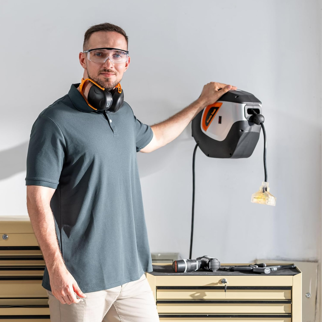 Retractable Extension Cord Reel-12/14/16 AWG SpadezStore