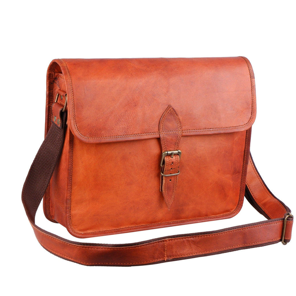 Classy Leather Bags The Mascot Leather Messenger SpadezStore