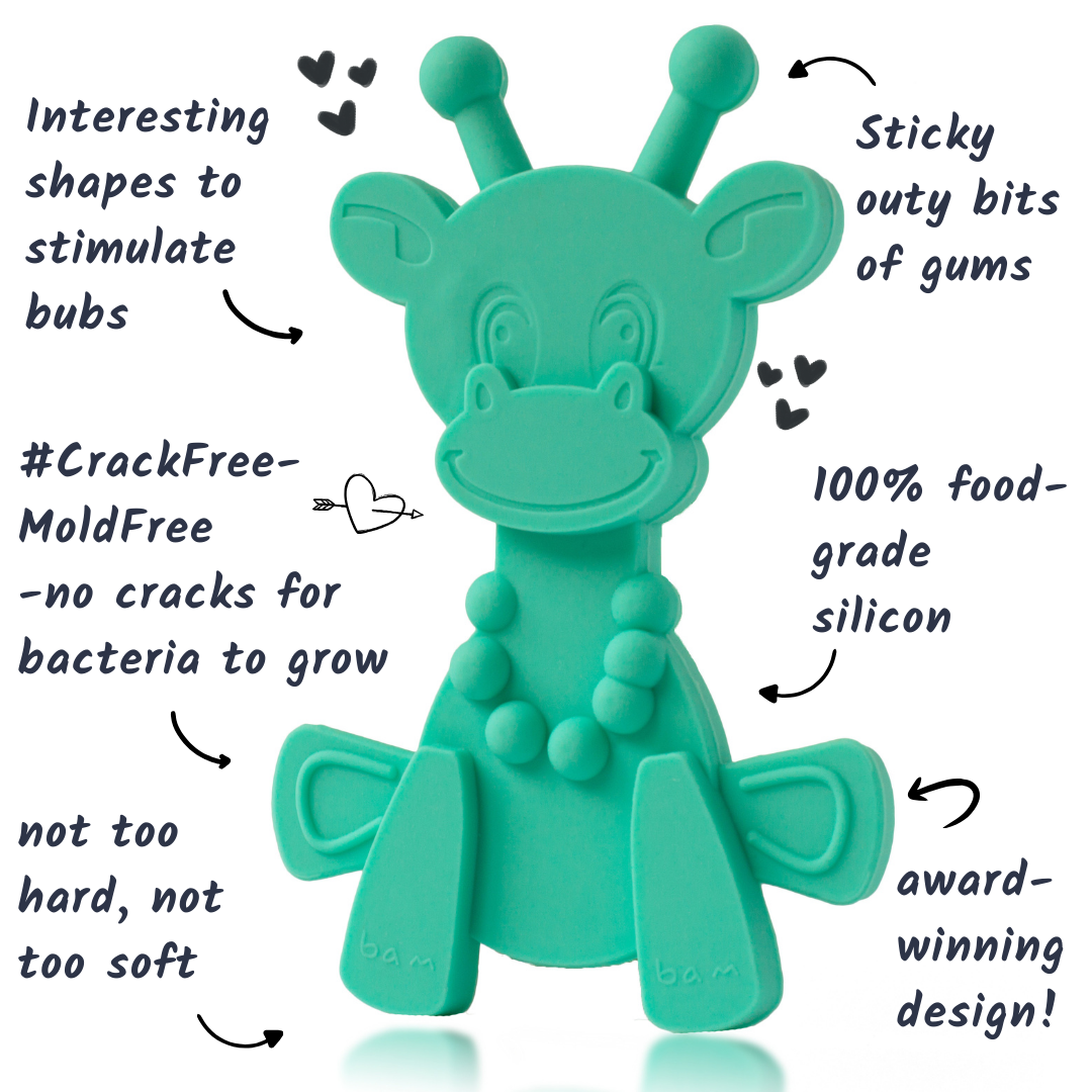 Bambeado Little bamBAM Baby Teething Toy - Turquoise