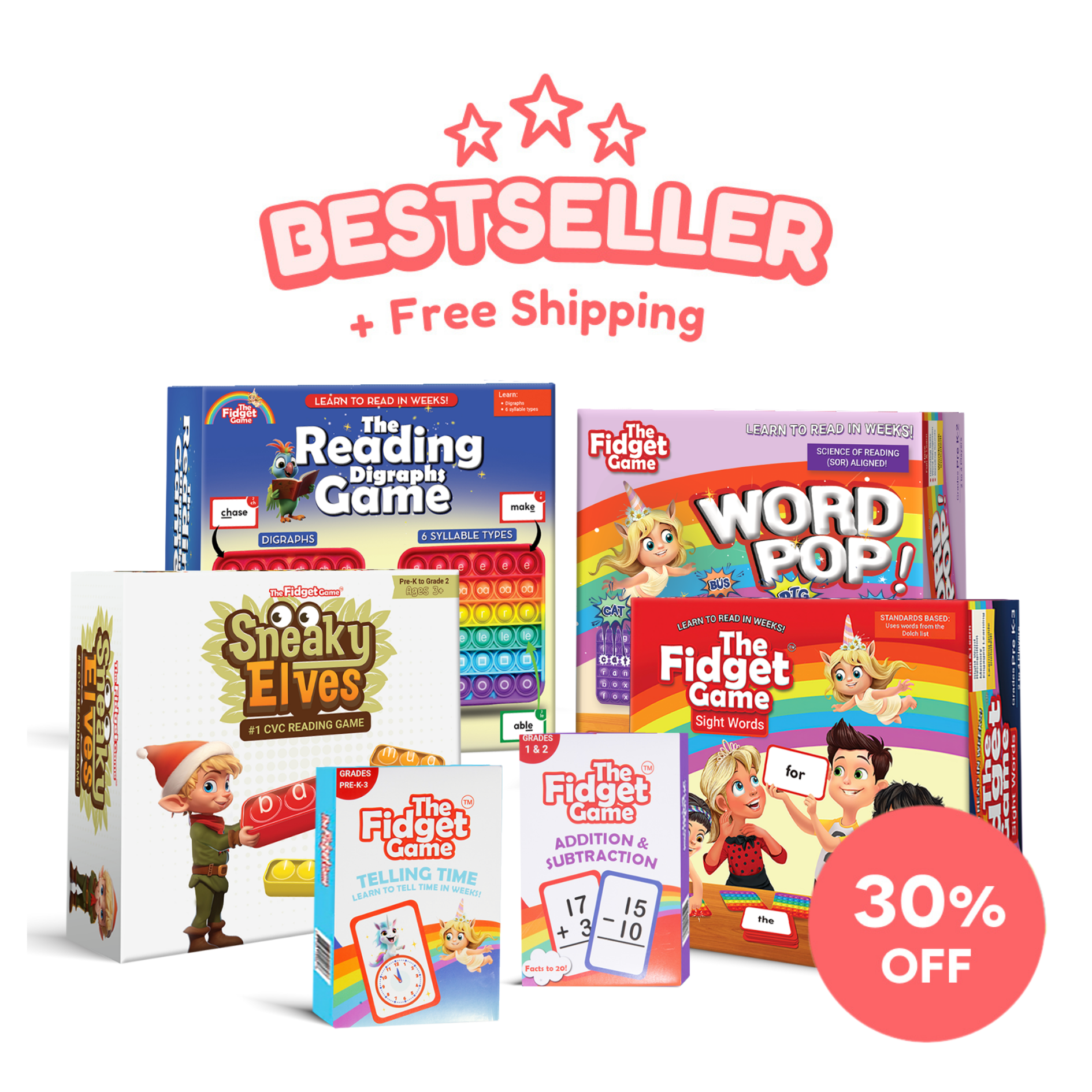 The Fidget Game: Sight Words Edition SpadezStore