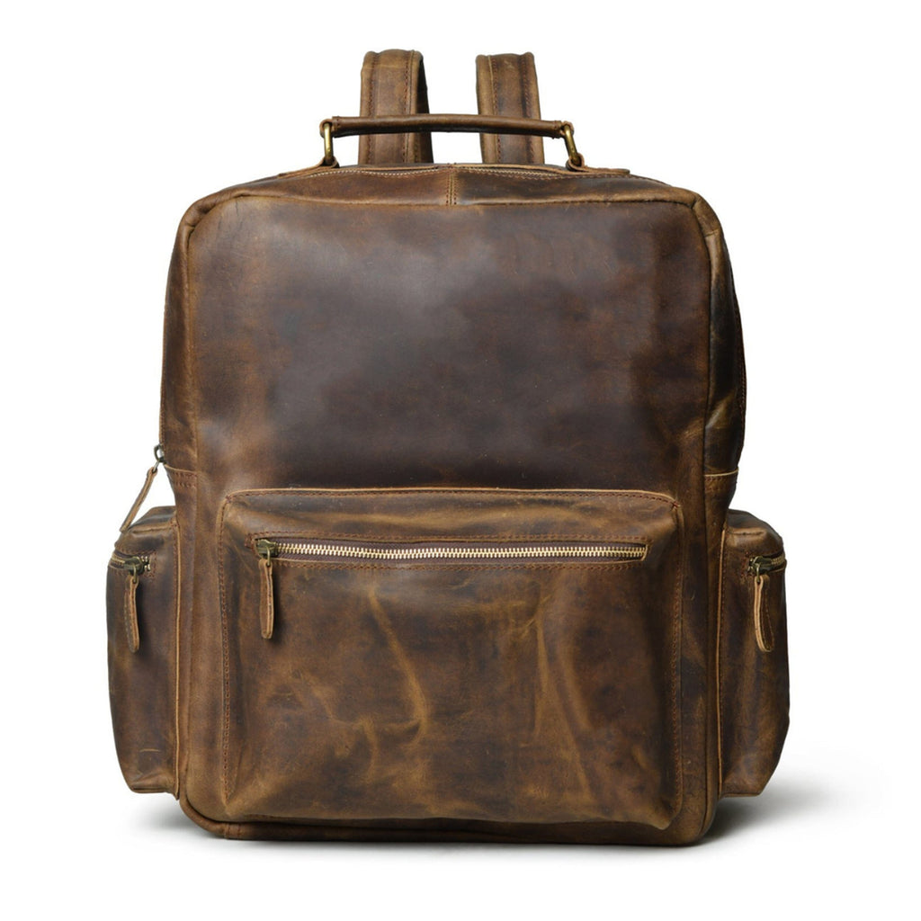Classy Leather Bags Barclay Buffalo Backpack SpadezStore