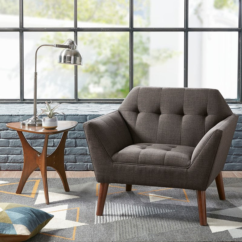 Ink+Ivy Newport Wide Mid-Century Modern Lounge Chair SpadezStore