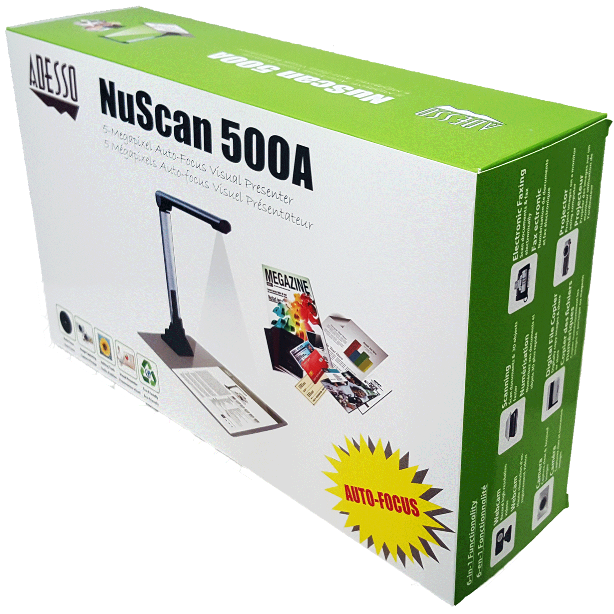Adesso® NuScan™ 500A 5-Megapixel Autofocus Visual Presenter SpadezStore