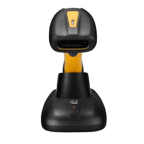Adesso NuScan 4100B Bluetooth Antimicrobial Waterproof CCD Barcode Scanner SpadezStore