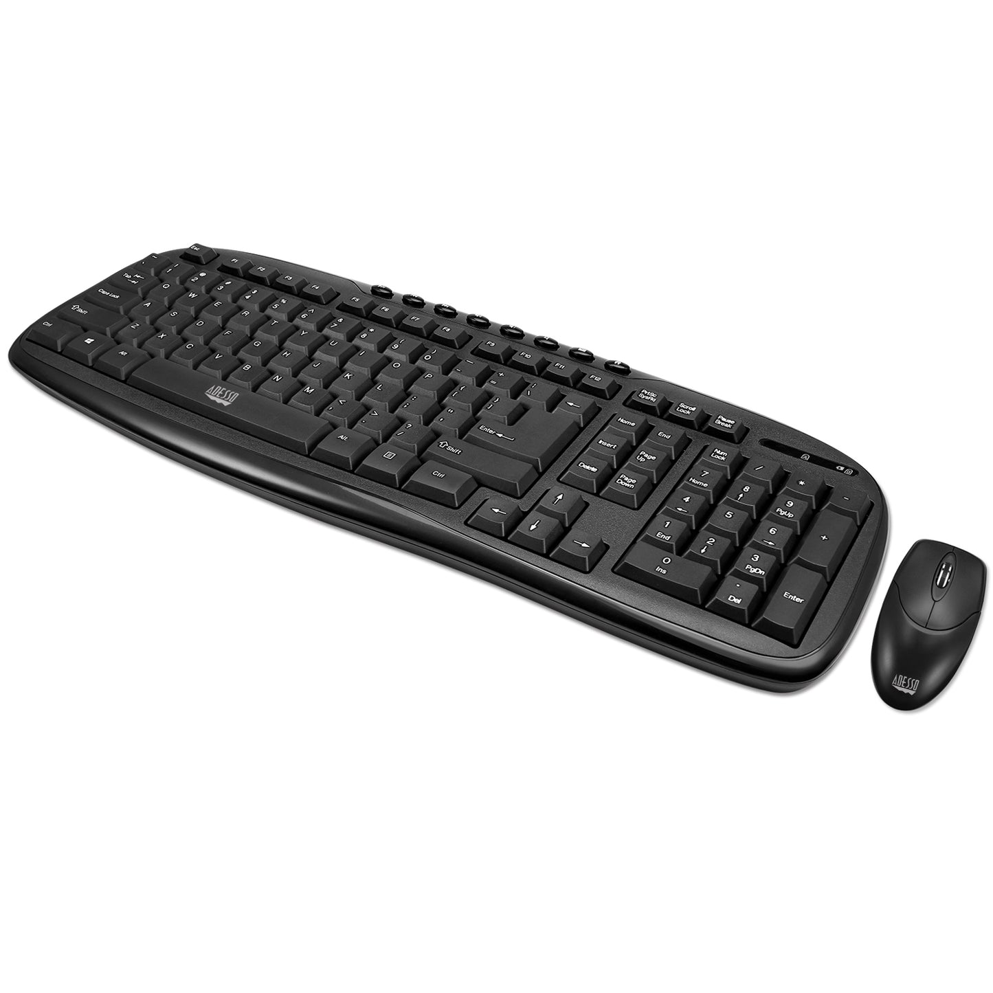 Adesso WKB-1330CB - 2.4 GHz Wireless Desktop Keyboard and Mouse Combo SpadezStore